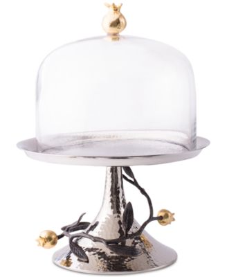 Michael Aram - Pomegranate Pastry Dish with Dome