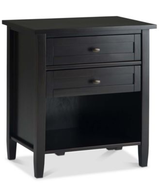 Simpli Home - Warm Shaker Bedside Table