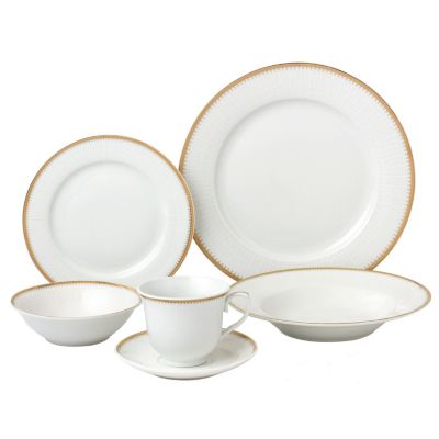 Lorren Home Trends - Georgette 24-Pc. Dinnerware Set, Service for 4