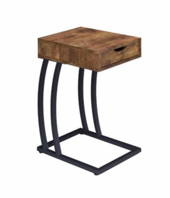 Coaster Home Furnishings - Sutton Industrial One-drawer Accent Table, Antique Nutmeg
