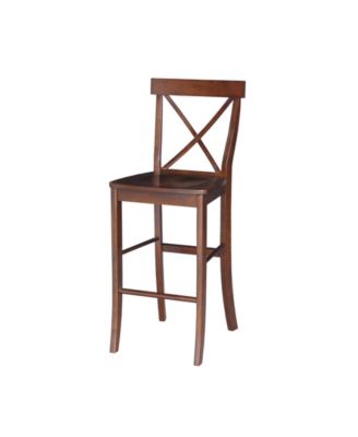 International Concepts - X-Back Bar height Stool - 30" Seat Height