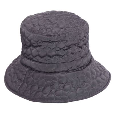 Scala - Quilted Big Brim Rain Hat