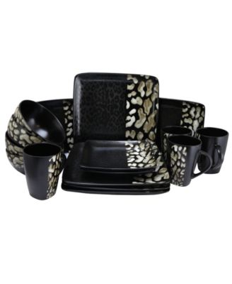 Elama - Savannah 16 Piece Stoneware Dinnerware Set