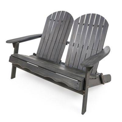 Noble House - Malibu Outdoor Adirondack Loveseat