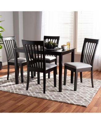 Baxton Studio - Minette 5pc Dining Set, Quick Ship