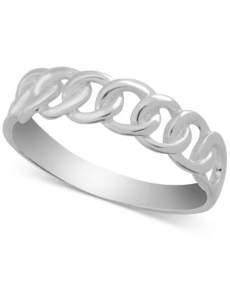 Essentials - Linked Ring in Fine Silver-Plate
