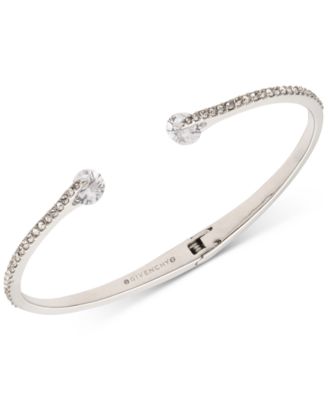 Givenchy - Crystal & Pav&eacute; Hinged Bangle Bracele
