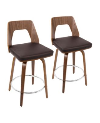 Lumisource - Trilogy 24" Counter Stool, Quick Ship (Set of 2)