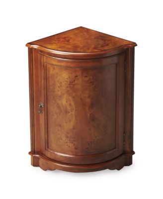 Butler - Durham Olive Ash Corner Cabinet, Quick Ship