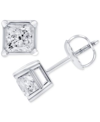Macy's - Diamond Stud Earrings (1 ct. t.w.) in 14k White Gold