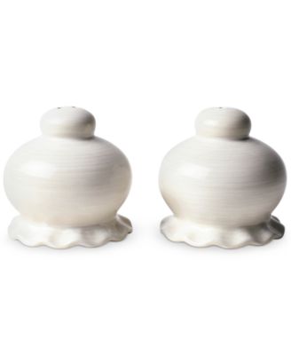 by Laura Johnson Signature White Ruffle Salt and Pepper Shaker Set image