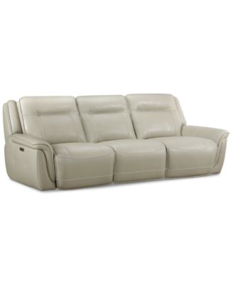 Furniture - Lenardo 3-Pc. Leather Sofa with 3 Power Motion Recliners