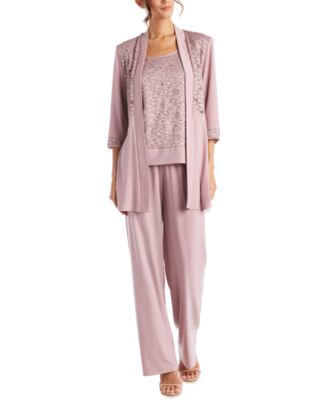 R & M Richards - Sequined Lace 3-pc. Set