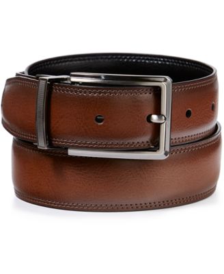 Perry Ellis Portfolio - Men's Classic Reversible Leather Belt