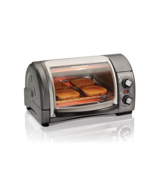 Hamilton Beach - Easy Reach Toaster Oven with Roll-Top Door