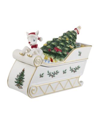 Christmas Tree Rudolph Cookie Jar image