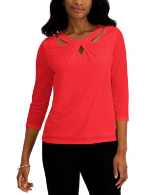 Kasper - Twist-Neck Top