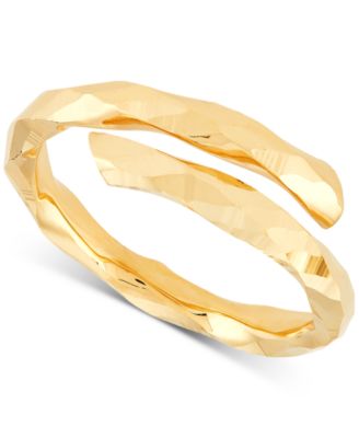 Macy's - Polished Bypass Statement Ring in 10k Gold
