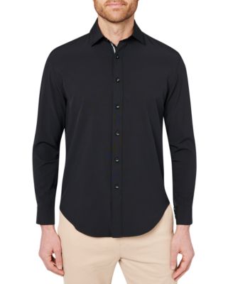 Society of Threads - Men's Slim-Fit Black Performance Shirt