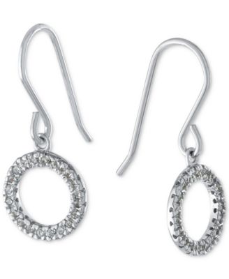 Macy's - Cubic Zirconia Circle Drop Earrings