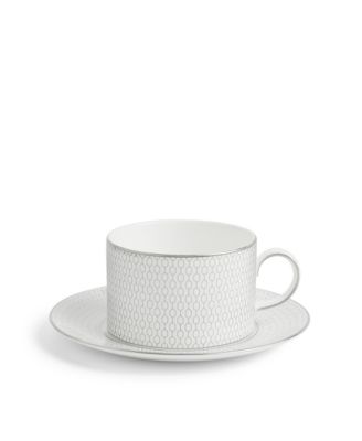 Gio Platinum Teacup and Saucer Set, 2 Piece image