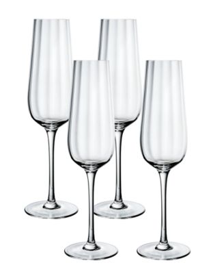 Rose Garden Flute Glasses, Set of 4 image