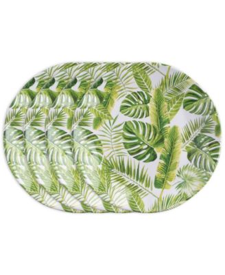 Melamine Palm 8" Salad Plates, Set of 4 image