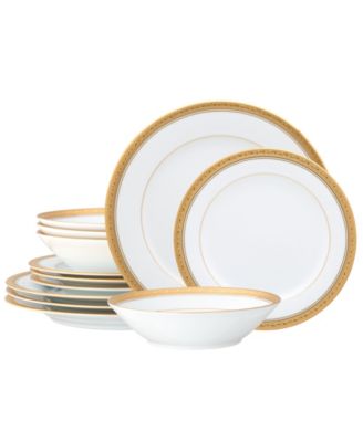 Crestwood Gold 12-Piece Dinnerware Set, Service for 4 image