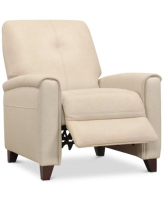 CLOSEOUT! Ashlinn 34" Pastel Leather Pushback Recliner, Created for Macy's image