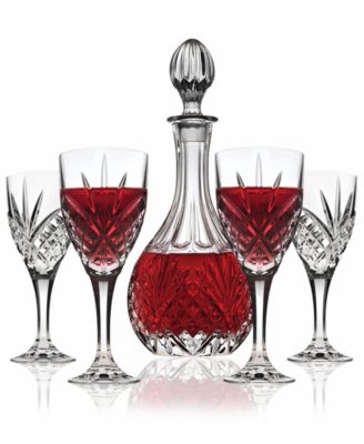 Dublin Crystal 5 Piece Wine Decanter & Goblet Set image