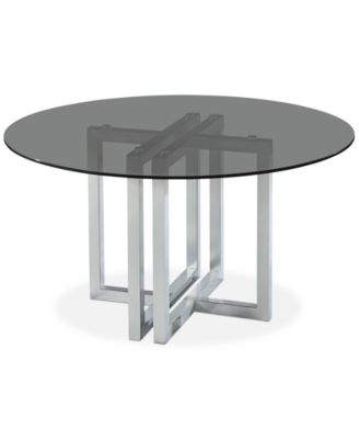 Furniture - Emila 54" Round Glass Mix and Match Dining Table