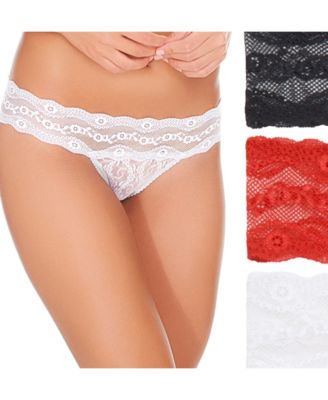 Women's 3-Pk. Lace Kiss Bikini Underwear 970682 image