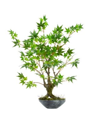 Nearly Natural - 30" Maple Bonsai Artificial Tree in Planter