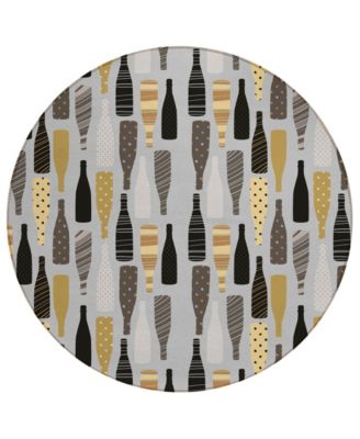 Kendall Kitchen Washable KE12 8' x 8' Round Area Rug image