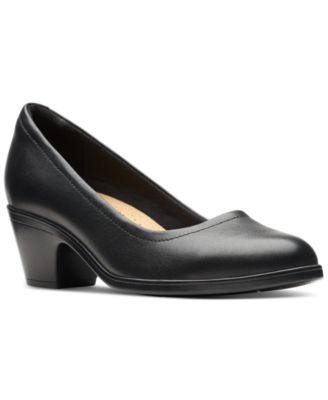 Clarks - Women's Emily Ruby Block-Heel Comfort Pumps