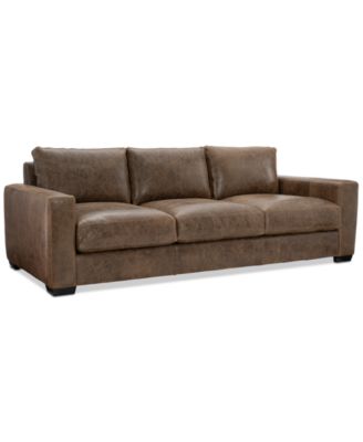 Dawkins 94" Leather Sofa, Created for Macy's image