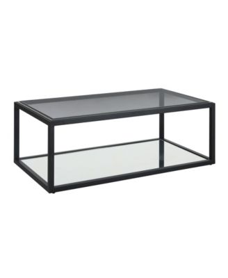 Ellis 48" Glass and Metal Coffee Table image