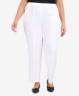 Alfred Dunner - Plus Size Pull-On Straight-Leg Pants