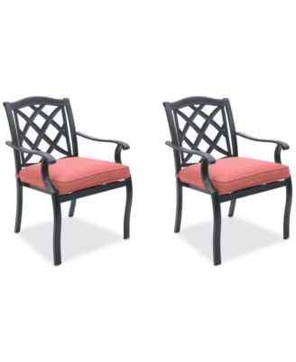 Wythburn Mix and Match Lattice Outdoor Dining Chairs, Set of 2, Created for Macy's image