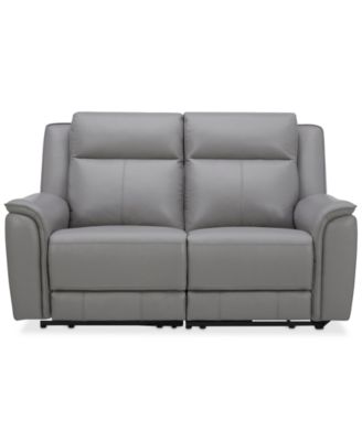 Addyson 64" 2-Pc. Leather Sofa with 2 Zero Gravity Recliners with Power Headrests, Created for Macy's image