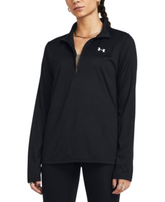 Under Armour - Women's Solid Tech Half-Zip Logo Top