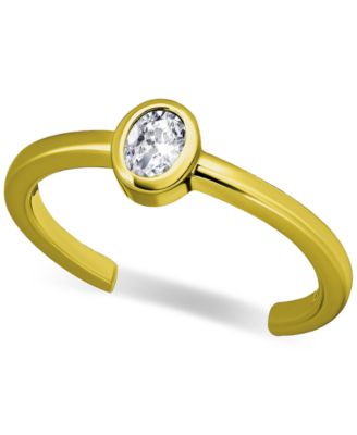 Giani Bernini - Cubic Zirconia Oval Bezel Toe Ring