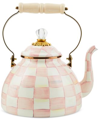 MacKenzie-Childs - Rosy Check 2-Qt. Tea Kettle