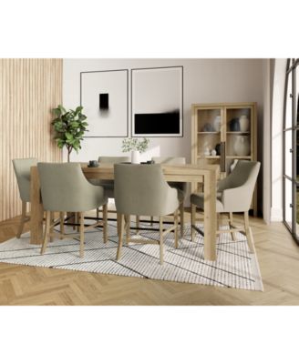 Furniture - 7pc Dining Set (Davie Counter Height Table + 6 Nelin Counter Height Chairs)