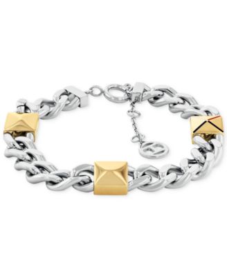 Tommy Hilfiger - Two-Tone Studded Chain Bracelet