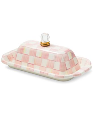 MacKenzie-Childs - Rosy Check Butter Box