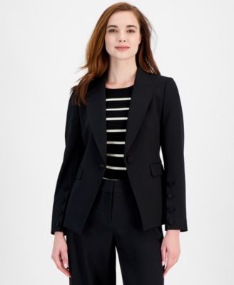 Tahari ASL - Women's Single-Button Peak-Lapel Blazer