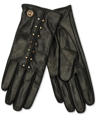 Michael Kors - Women's Astor Studded Leather Tech Gloves