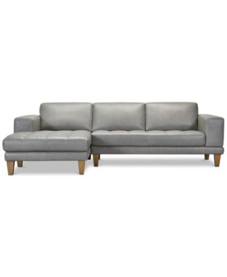 Niebee 2-Pc. Leather Sectional, Created for Macy's image