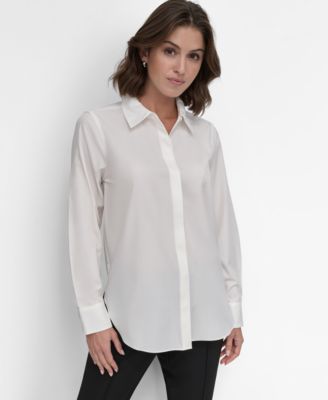 DKNY - Women's Button-Front Blouse